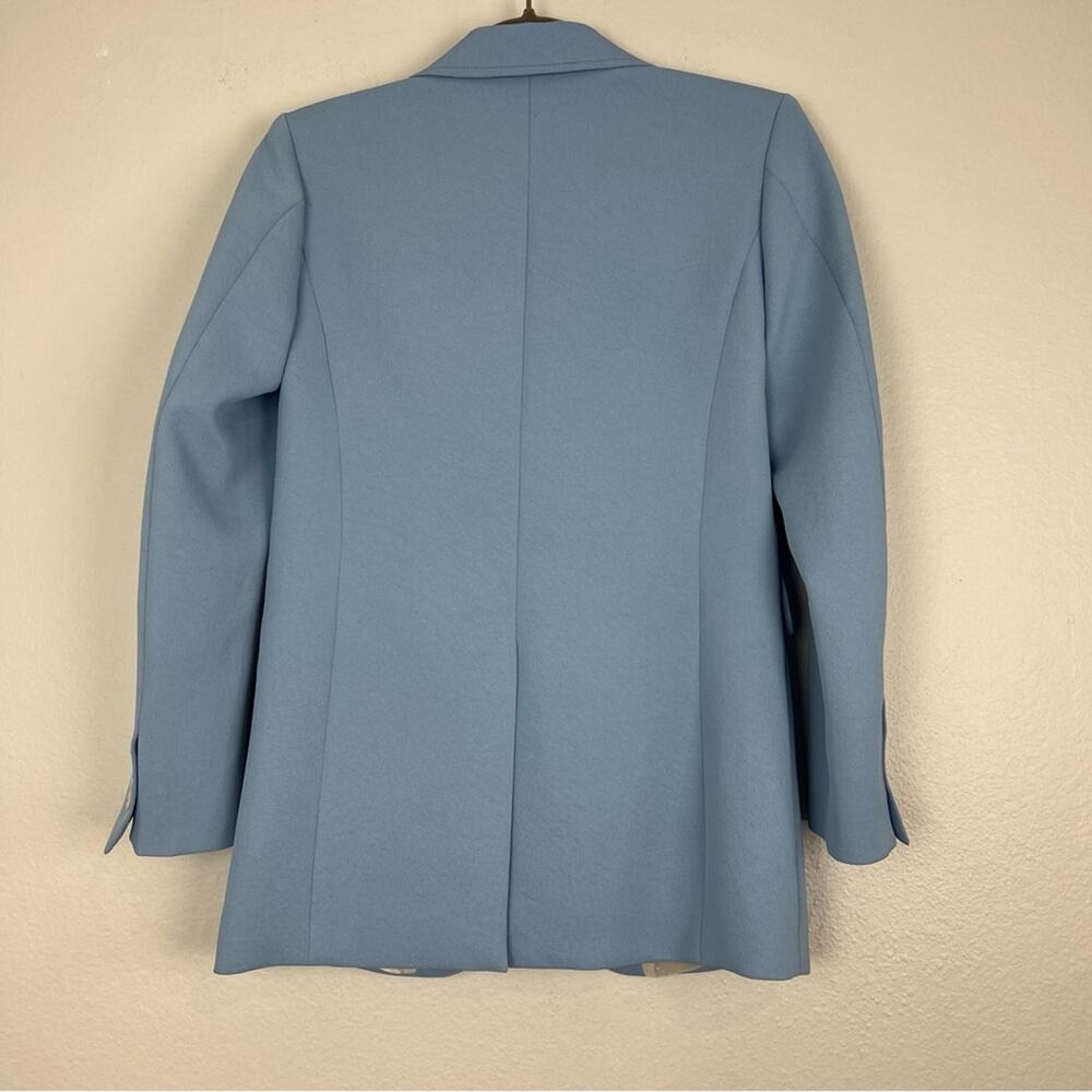 SANDRO Paris | NEW $490 Baby Sky Blue Ciel Blazer Quiet Luxury Workwear 34 - Picture 6 of 16